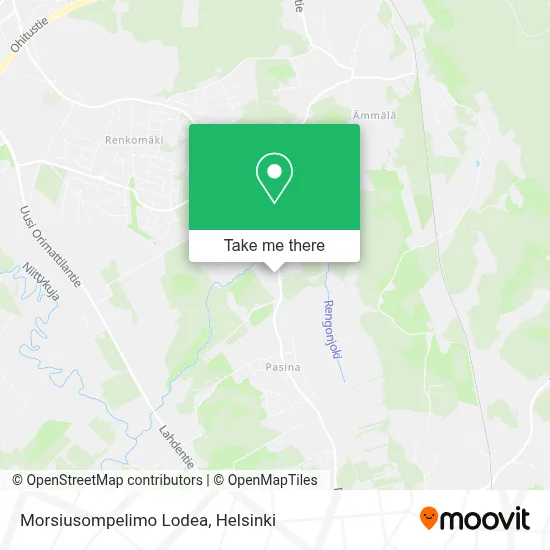 Morsiusompelimo Lodea map