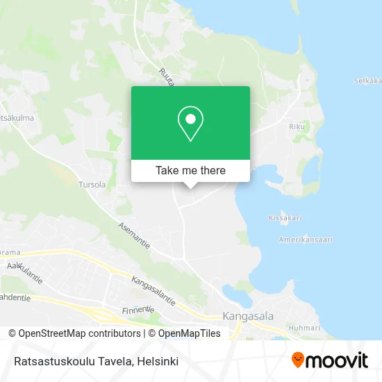 Ratsastuskoulu Tavela map