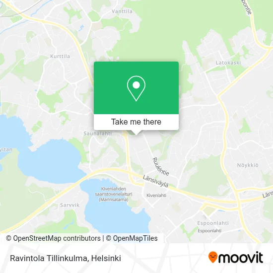 Ravintola Tillinkulma map