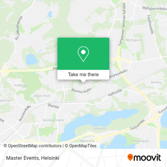 Master Events map