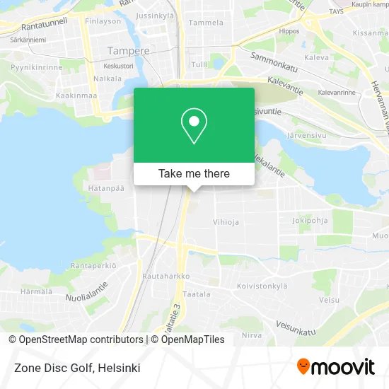 Zone Disc Golf map