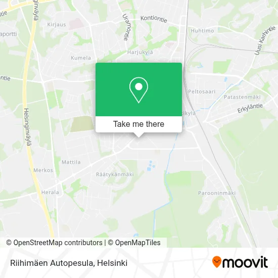 Riihimäen Autopesula map