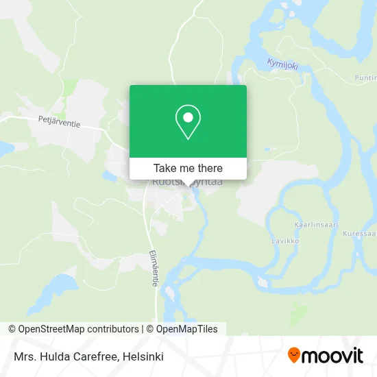 Mrs. Hulda Carefree map