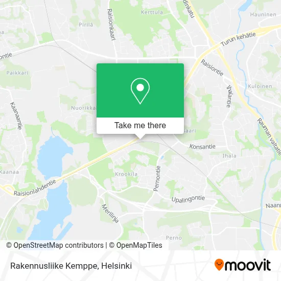 Rakennusliike Kemppe map