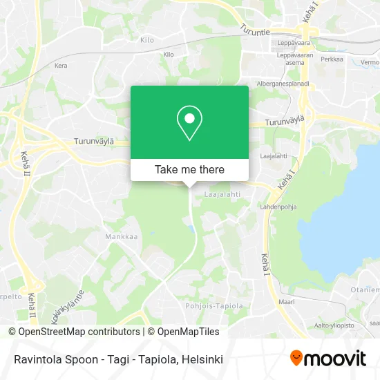 Ravintola Spoon - Tagi - Tapiola map