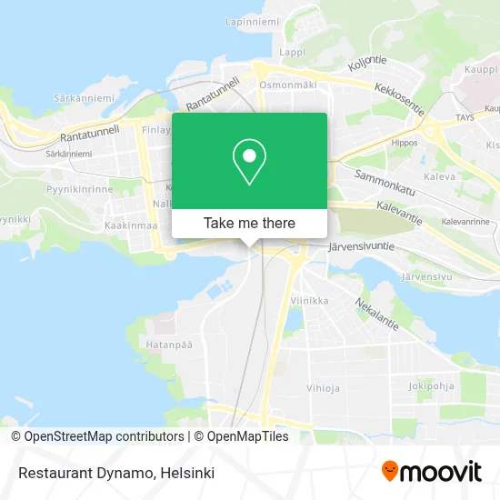 Restaurant Dynamo map