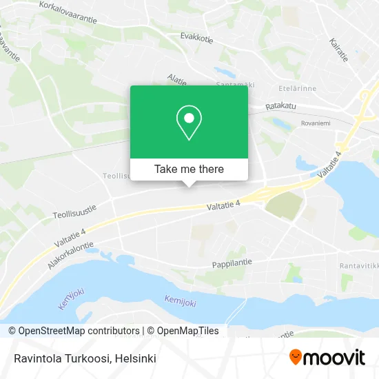 Ravintola Turkoosi map