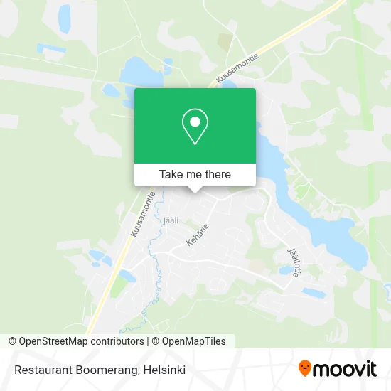 Restaurant Boomerang map