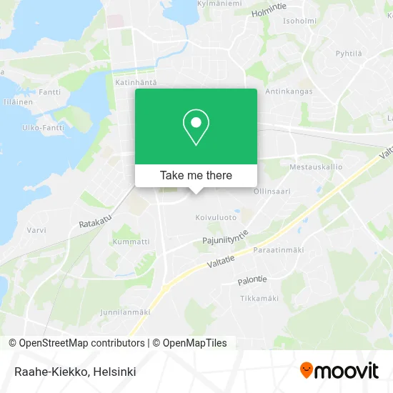 Raahe-Kiekko map