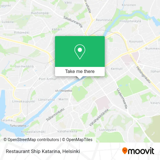 Restaurant Ship Katarina map