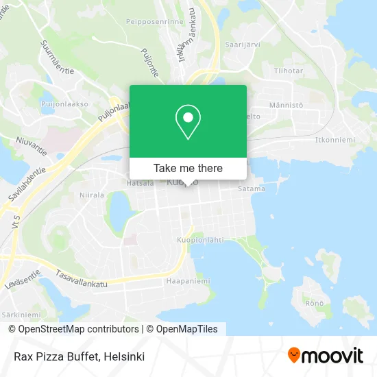 Rax Pizza Buffet map