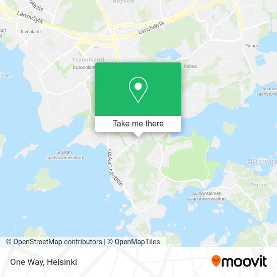 One Way map