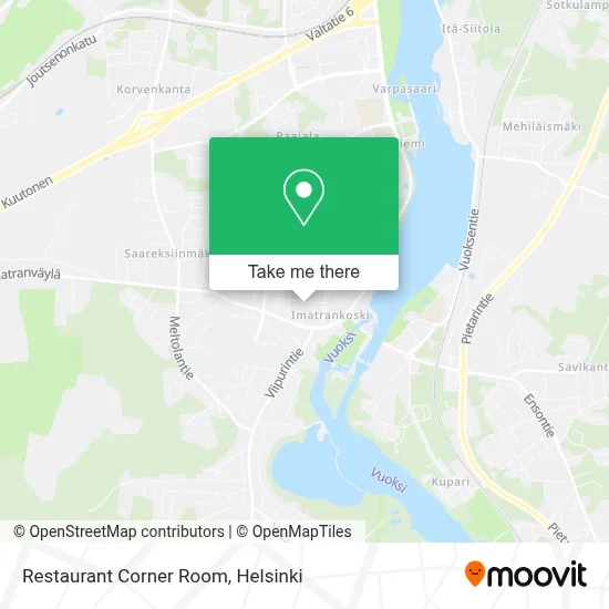 Restaurant Corner Room map