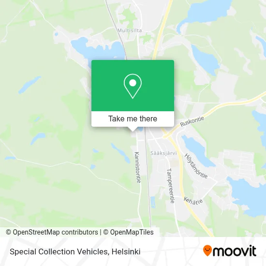 Special Collection Vehicles map