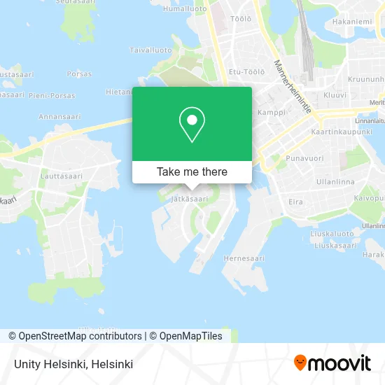 Unity Helsinki map
