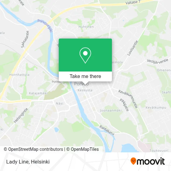 Lady Line map