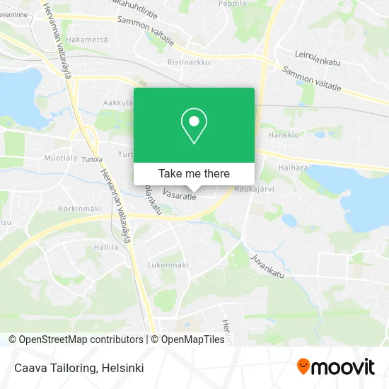 Caava Tailoring map