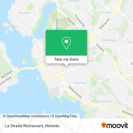 La Strada Restaurant map