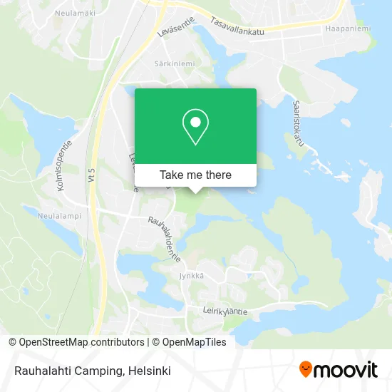 Rauhalahti Camping map