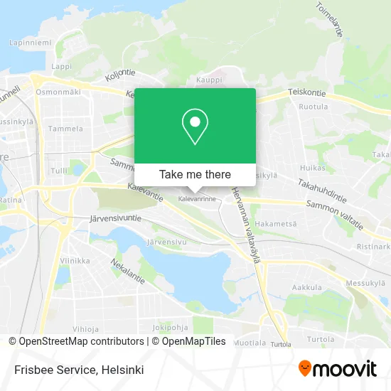 Frisbee Service map
