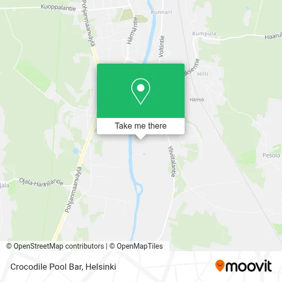 Crocodile Pool Bar map