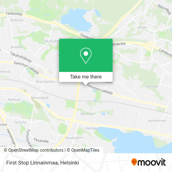 First Stop Linnainmaa map