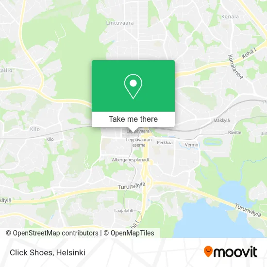 Click Shoes map