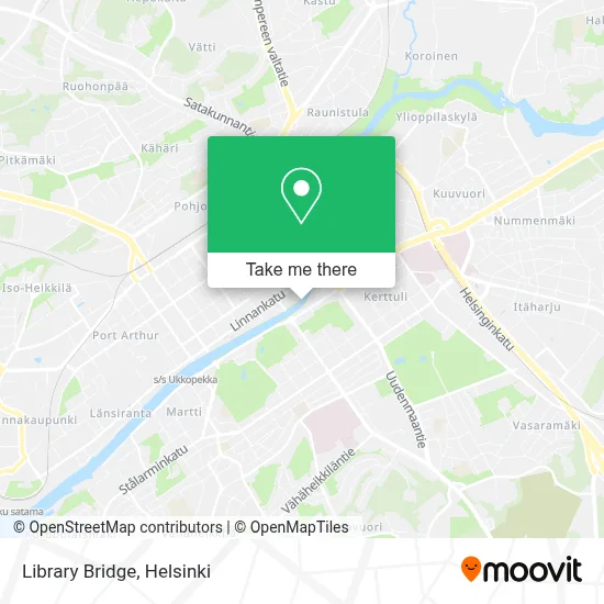Library Bridge map