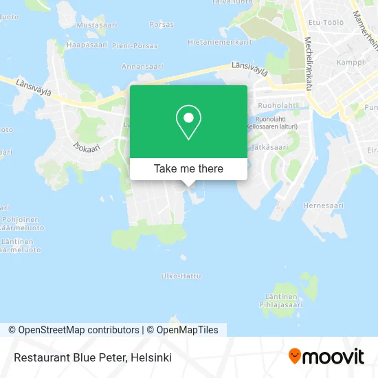 Restaurant Blue Peter map