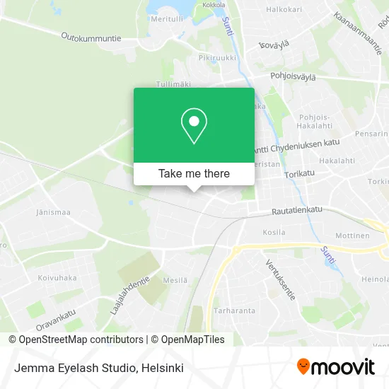 Jemma Eyelash Studio map