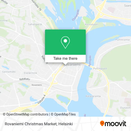 Rovaniemi Christmas Market map