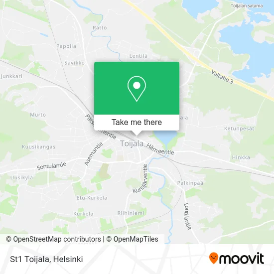 St1 Toijala map