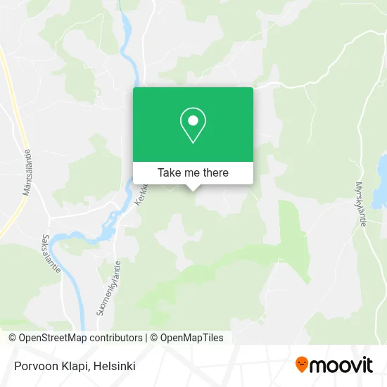 Porvoon Klapi map