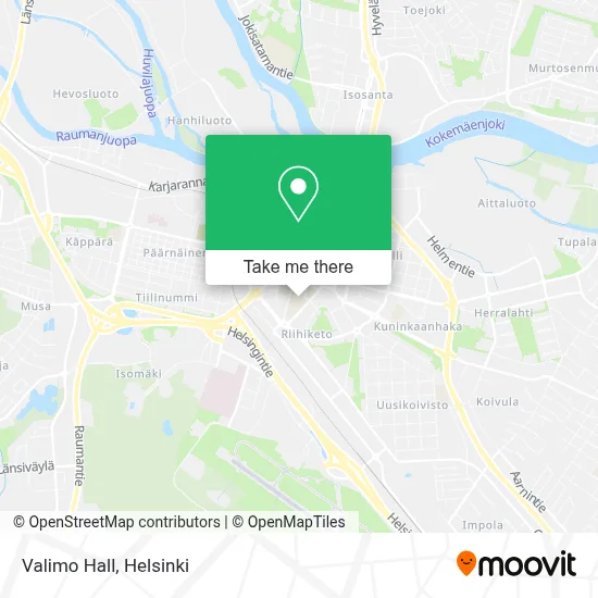 Valimo Hall map