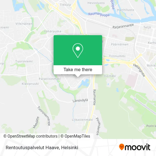 Rentoutuspalvelut Haave map