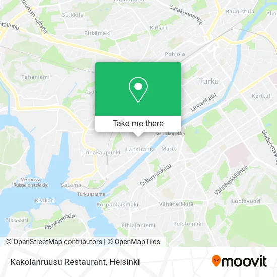 Kakolanruusu Restaurant map
