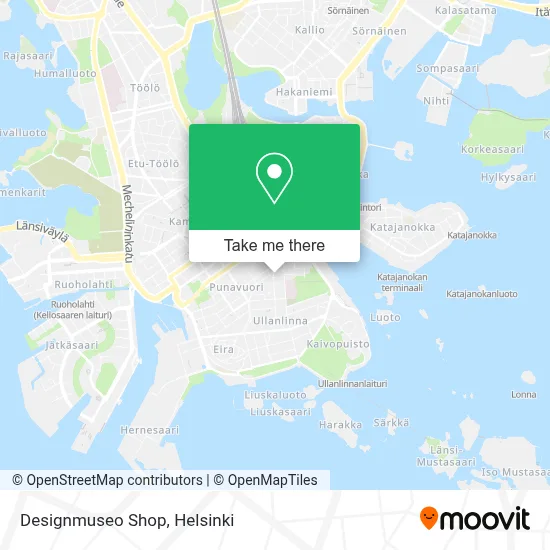 Designmuseo Shop map