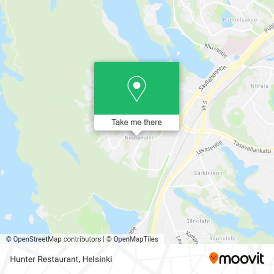 Hunter Restaurant map