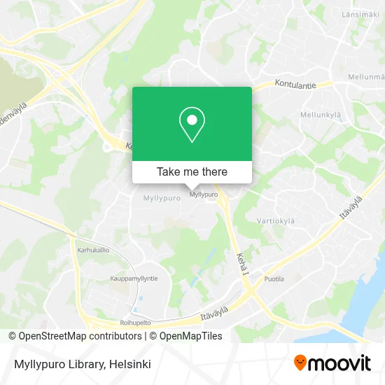 Myllypuro Library map