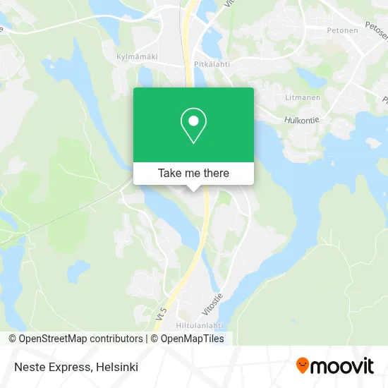 Neste Express map