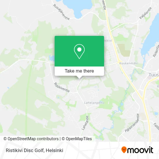 Ristikivi Disc Golf map