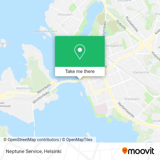 Neptune Service map