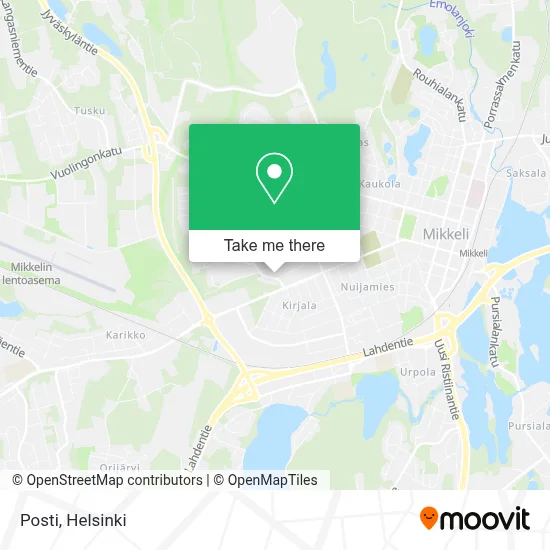 Posti map