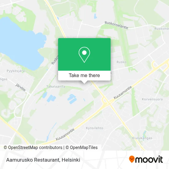 Aamurusko Restaurant map