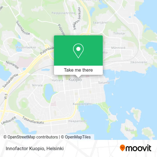 Innofactor Kuopio map