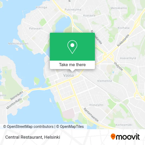 Central Restaurant map