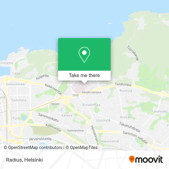 Radius map