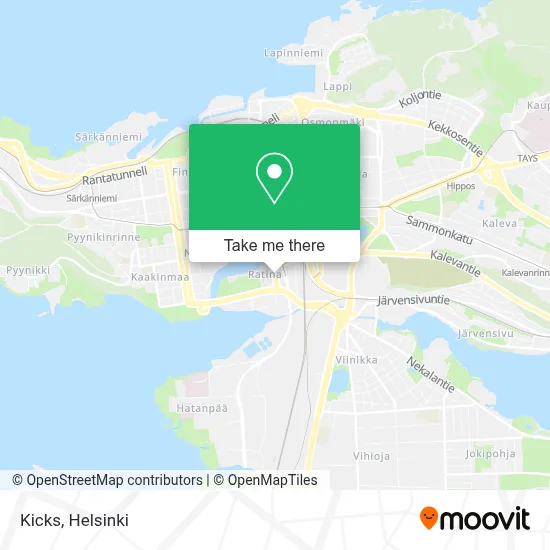 Kicks map