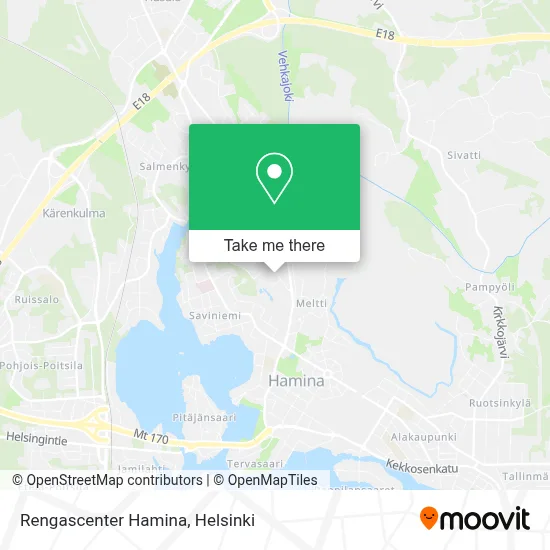 Rengascenter Hamina map