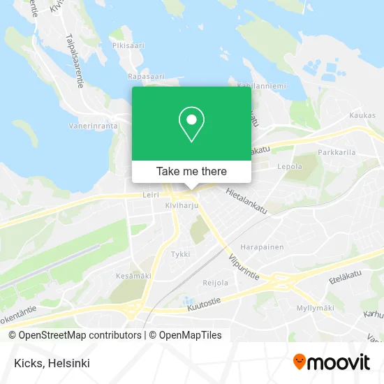 Kicks map